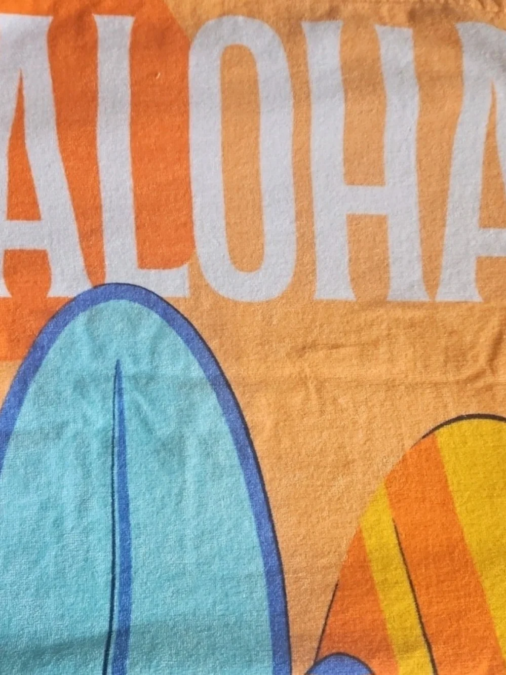 Disney Orange Stitch Aloha Beach Towel